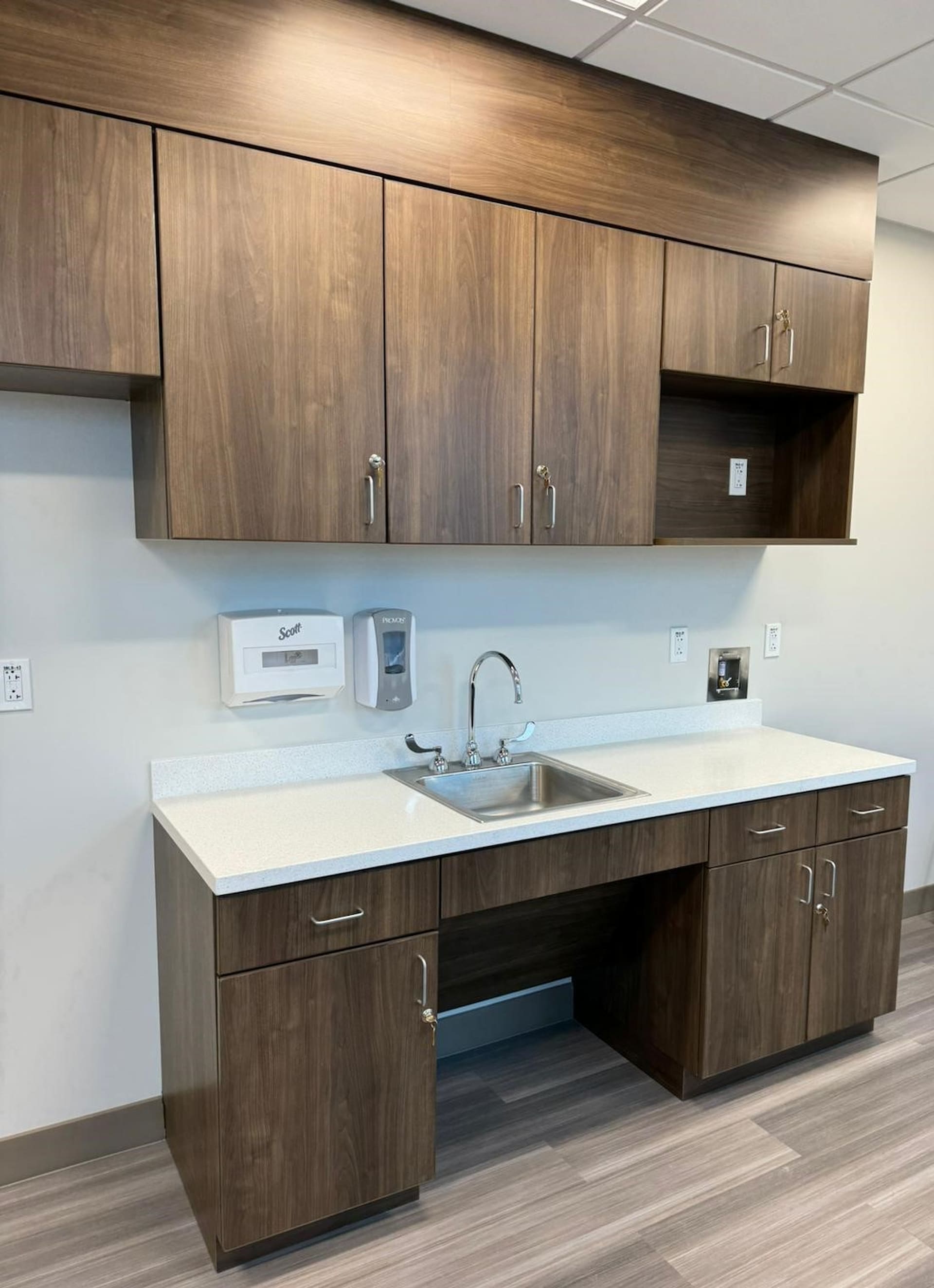 MHM MOB custom healthcare cabinetry